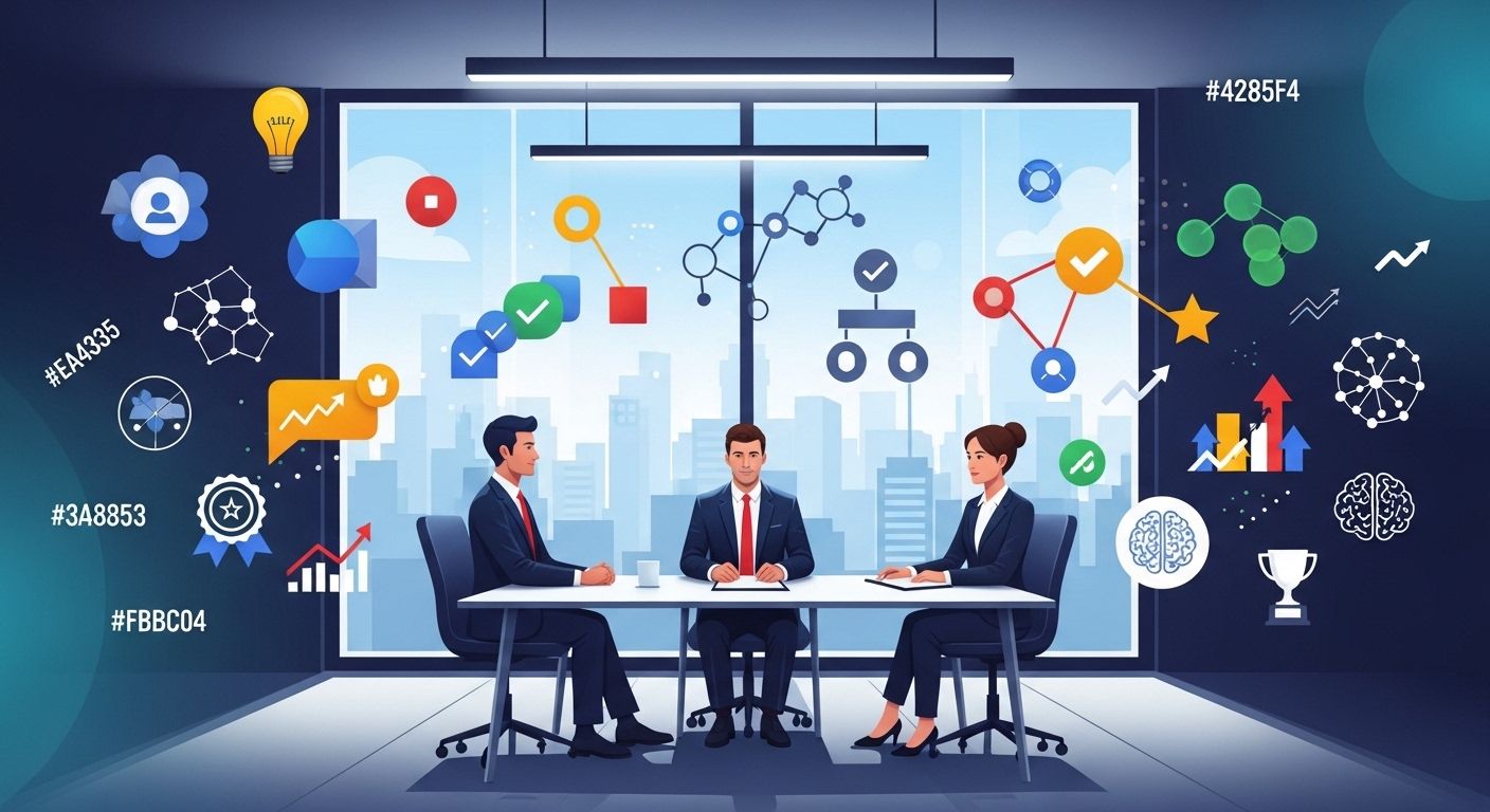 Google behavioral interview preparation guide with example questions and strategies